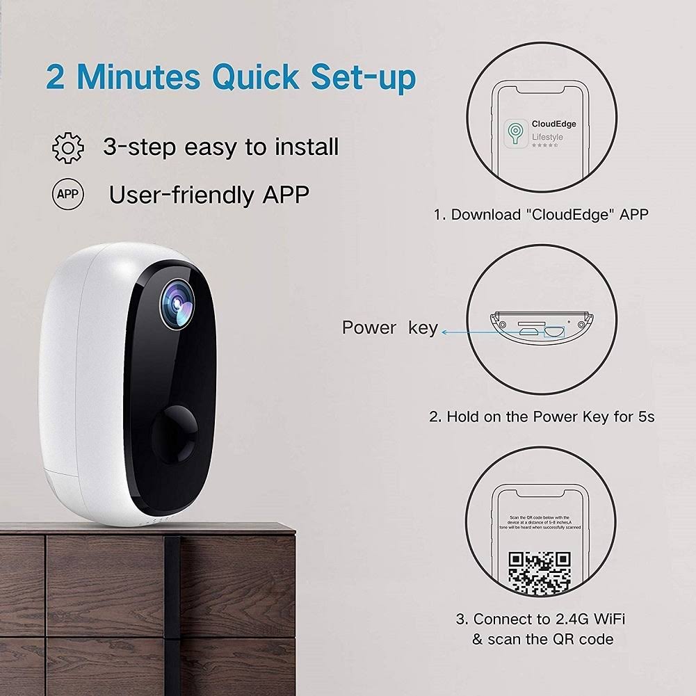 4MP Outdoor WiFi Bullet Security Camera B29714