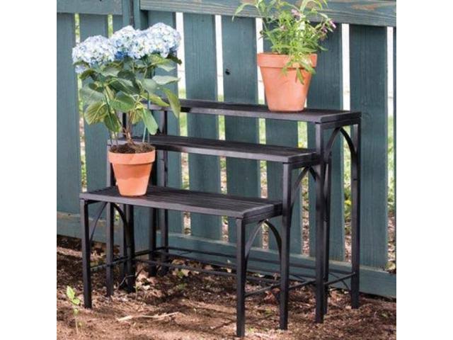 3PC Nesting Plant Stand Blk J312