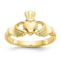 10 Karat Yellow Gold Claddagh Ring X1003