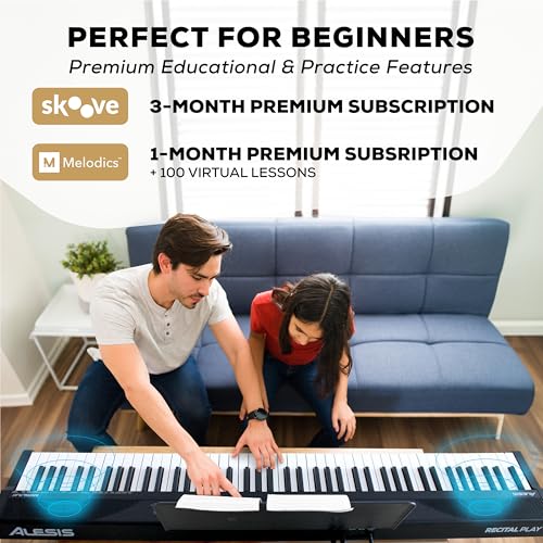 88 Key Keyboard Piano with 480 Sounds, Speakers, USB MIDI, Carry-Bag, Stand, Headphones, Pedal V1568
