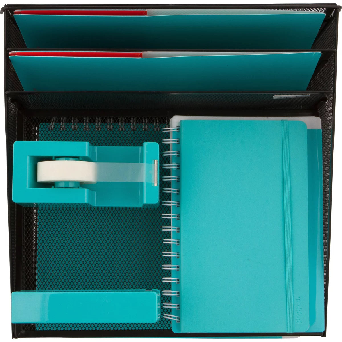 Metal Mesh Office Desk Organizer with 3 Paper Trays L7350