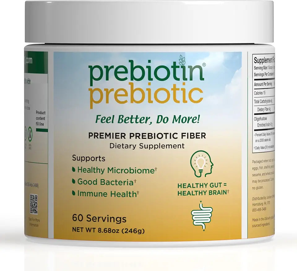 Prebiotic Fiber Supplement Powder 8.68 oz Gluten-Free R4025