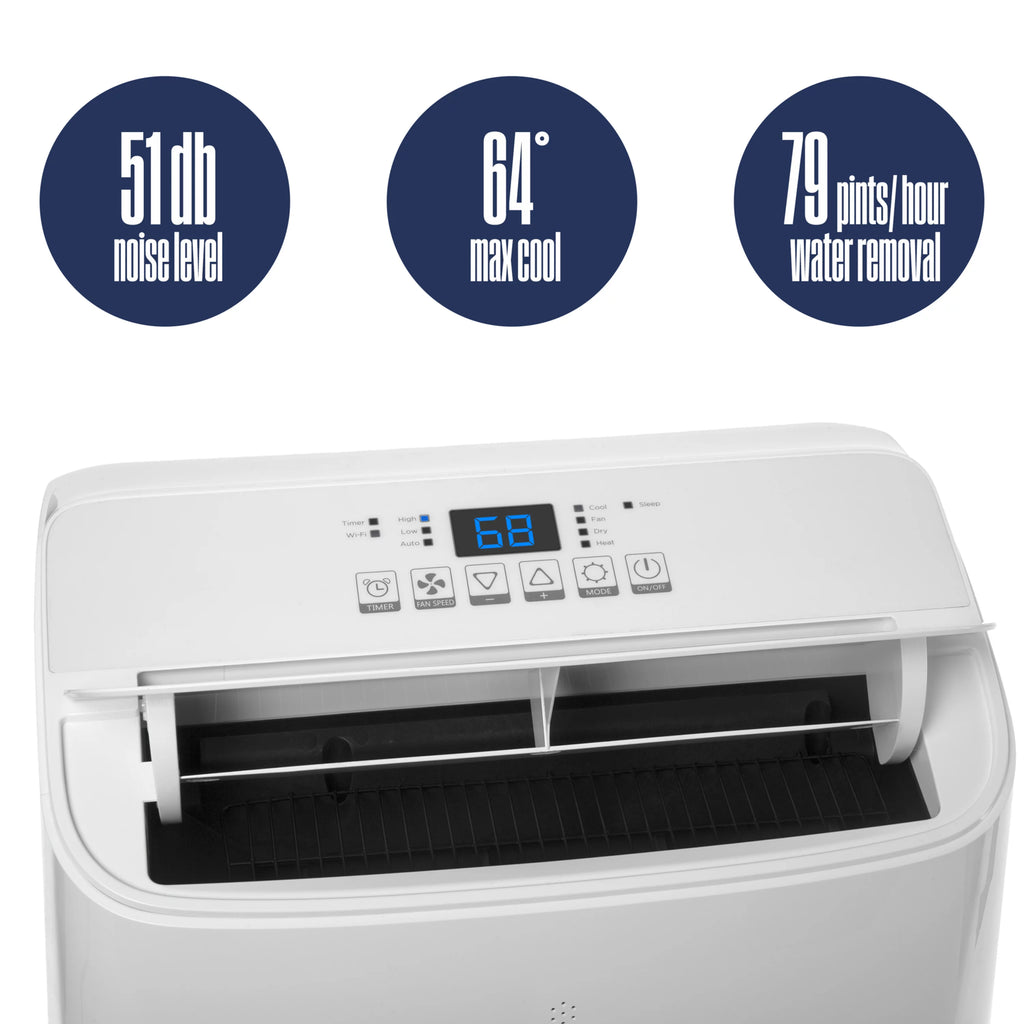 14,000 BTU Portable Air Conditioner with Heat & Dehumidifier M4477