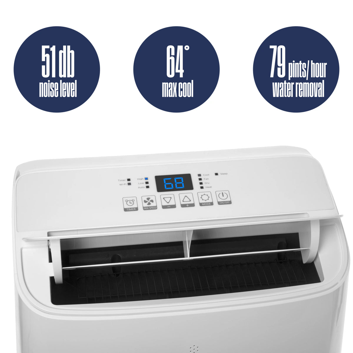 14,000 BTU Portable Air Conditioner with Heat & Dehumidifier M4477