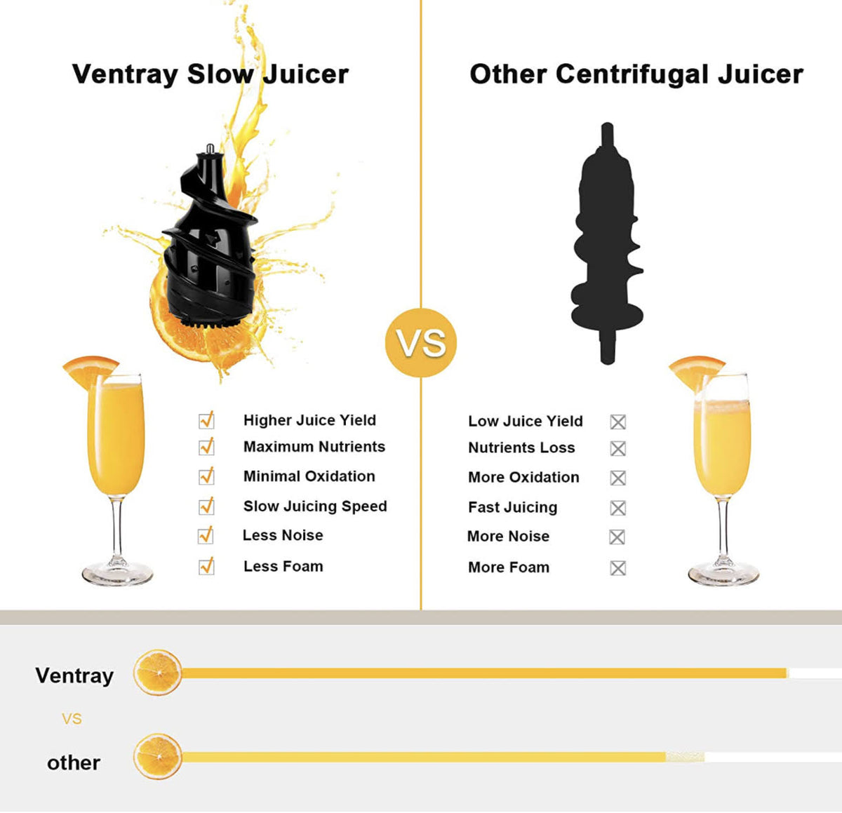 Black Masticating Juicer J5461