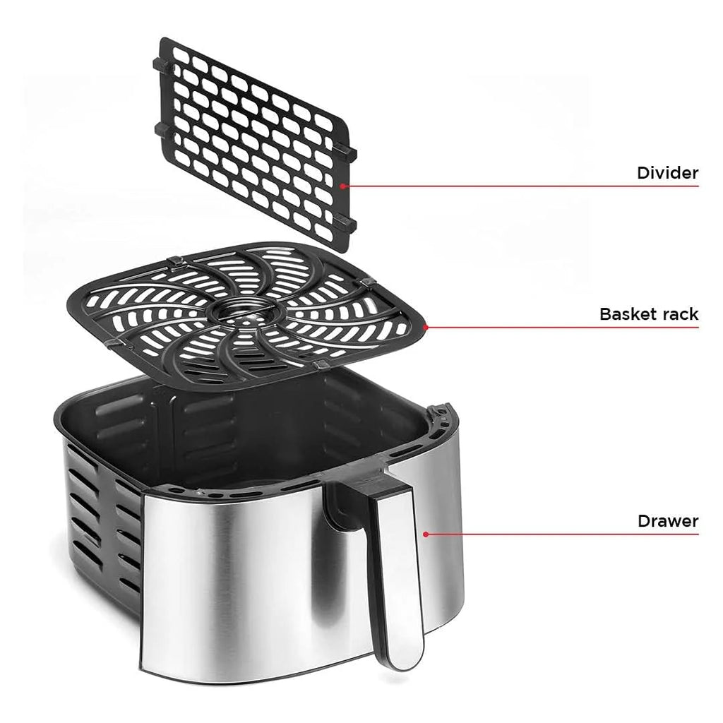 8 Qt Nonstick Stainless Steel Air Fryer A3179