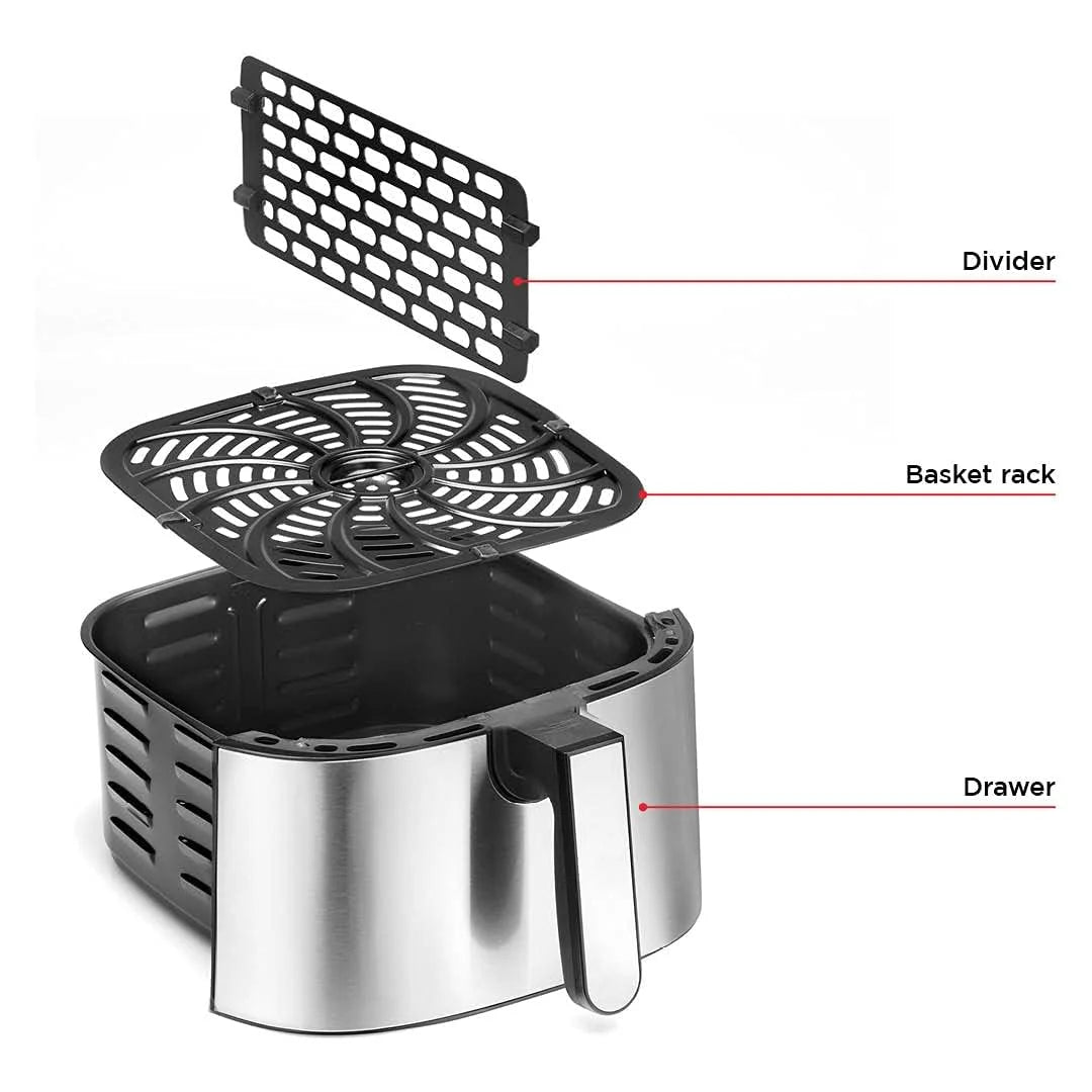 8 Qt Nonstick Stainless Steel Air Fryer A3179