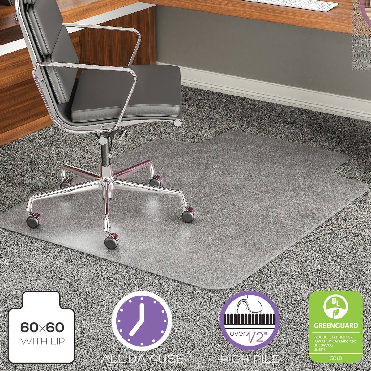 Chair Mat for High-Pile Carpet with Wide Lip G9222