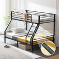 Twin over Full Metal Bunk Bed with Ladder and Guardrail K34389