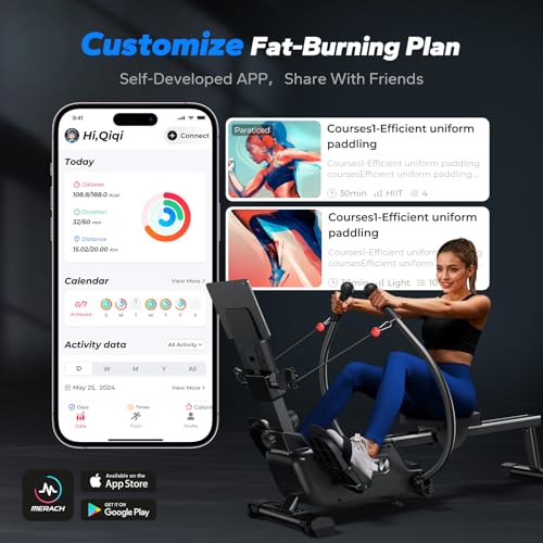 Magnetic Rowing Machine with 16-Level X882934
