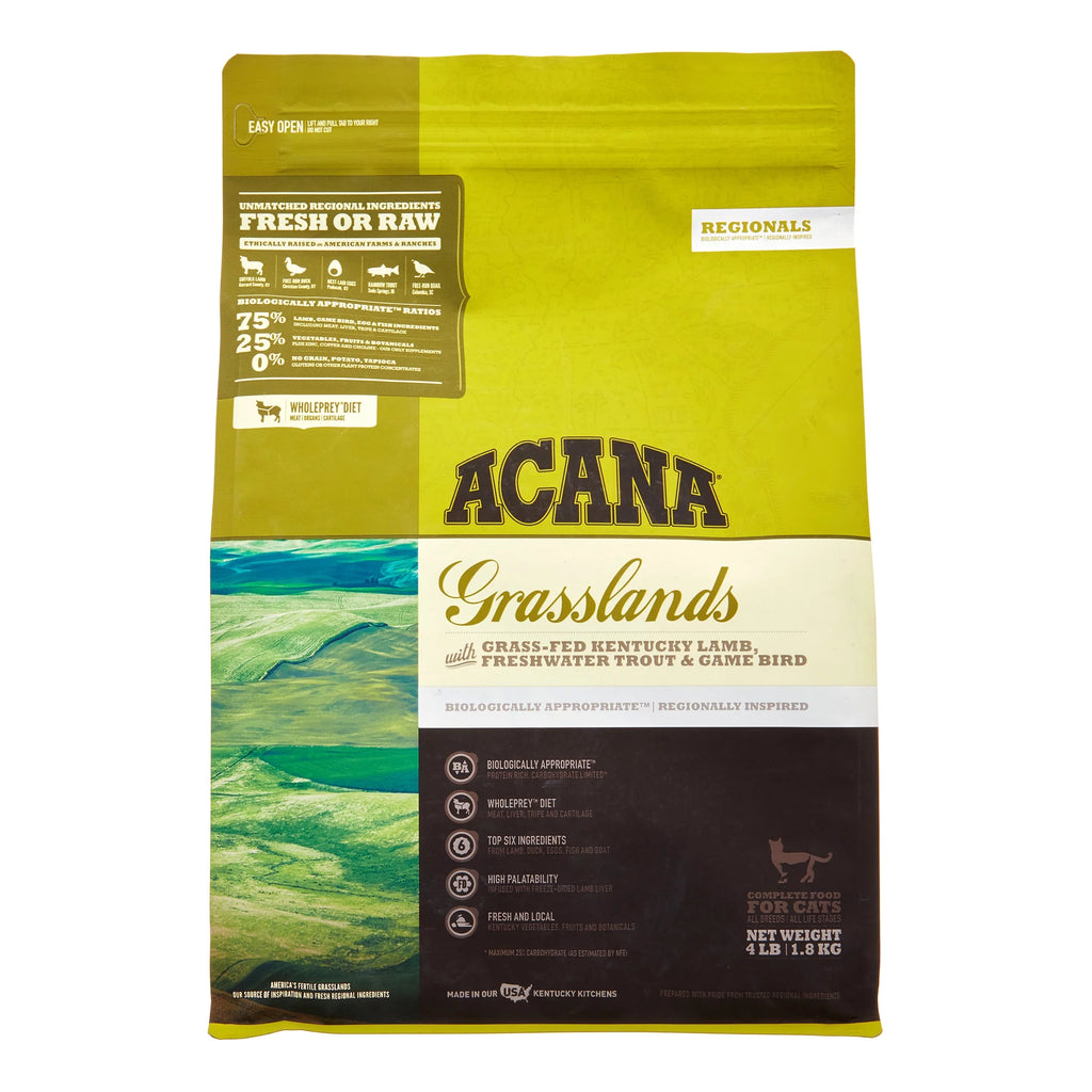 Grain-Free Lamb, Duck & Fish Dry Cat Food, 4 lb W373396