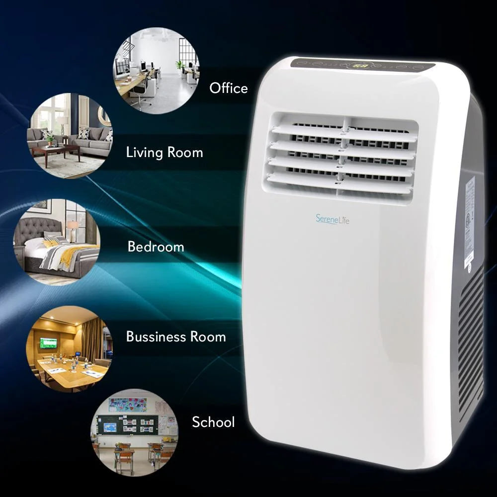 8,000 BTU Portable Air Conditioner with Dehumidifier and Fan Modes Y5302