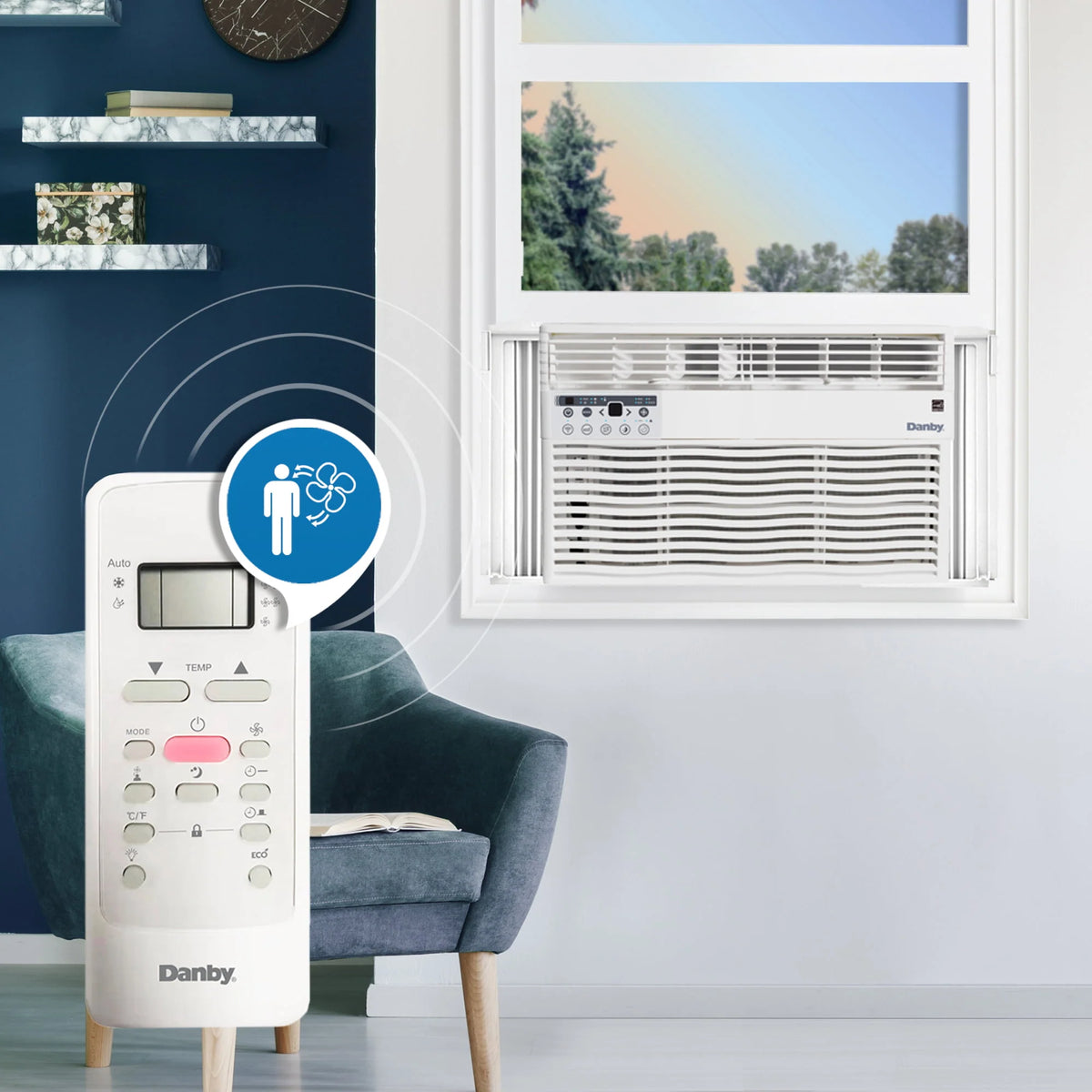 8,000 BTU White Window AC U6347