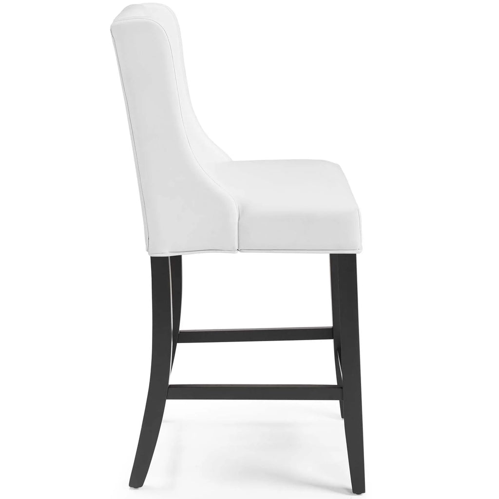 White Faux Leather Counter Stool A1372