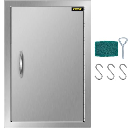 30W x 21H Inch 304 Stainless Steel Double Doors with Vents J61377