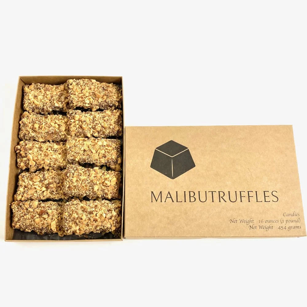 English Toffee Candy with Dark Chocolate and Roasted Almonds T145109