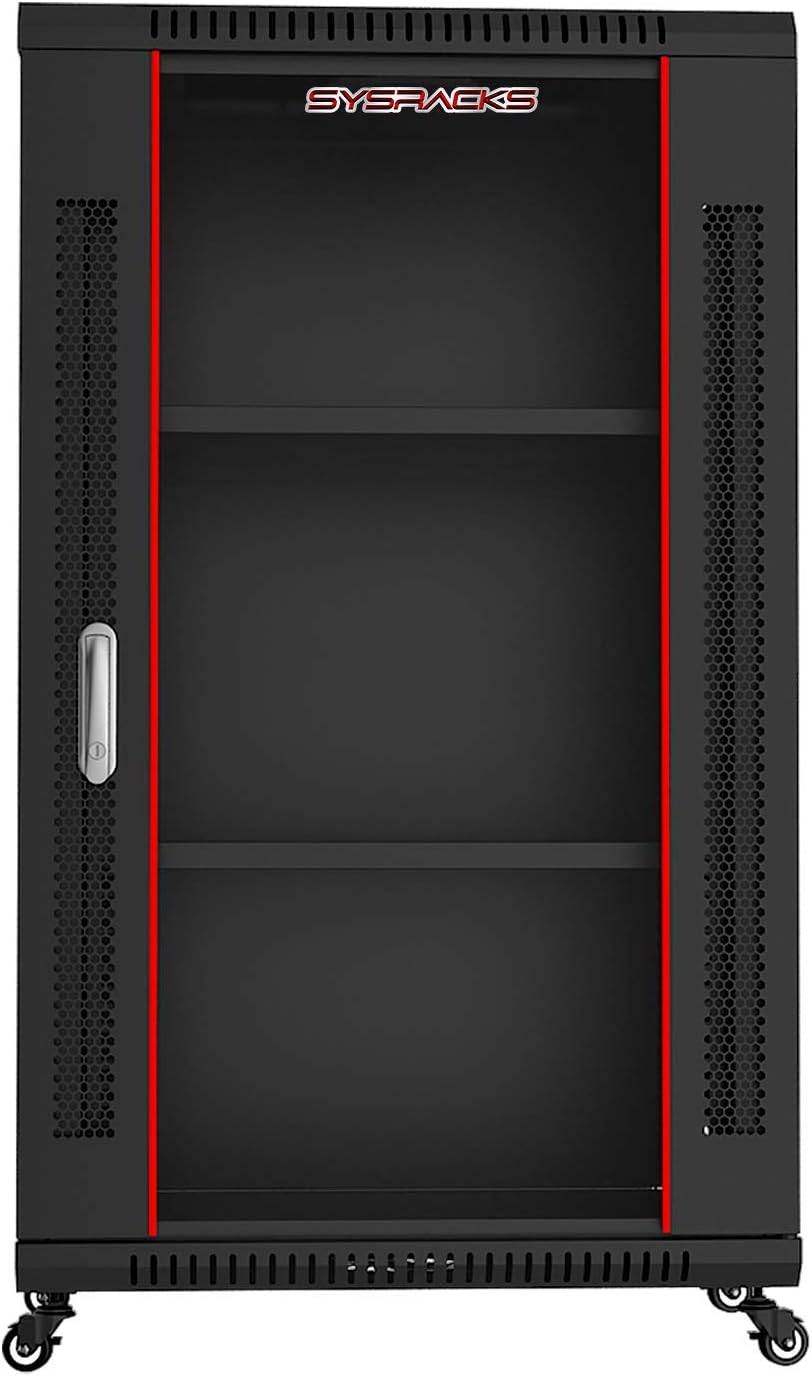 Locking Wall Mount Server Rack Cabinet 18U 24-Inch Deep S30242