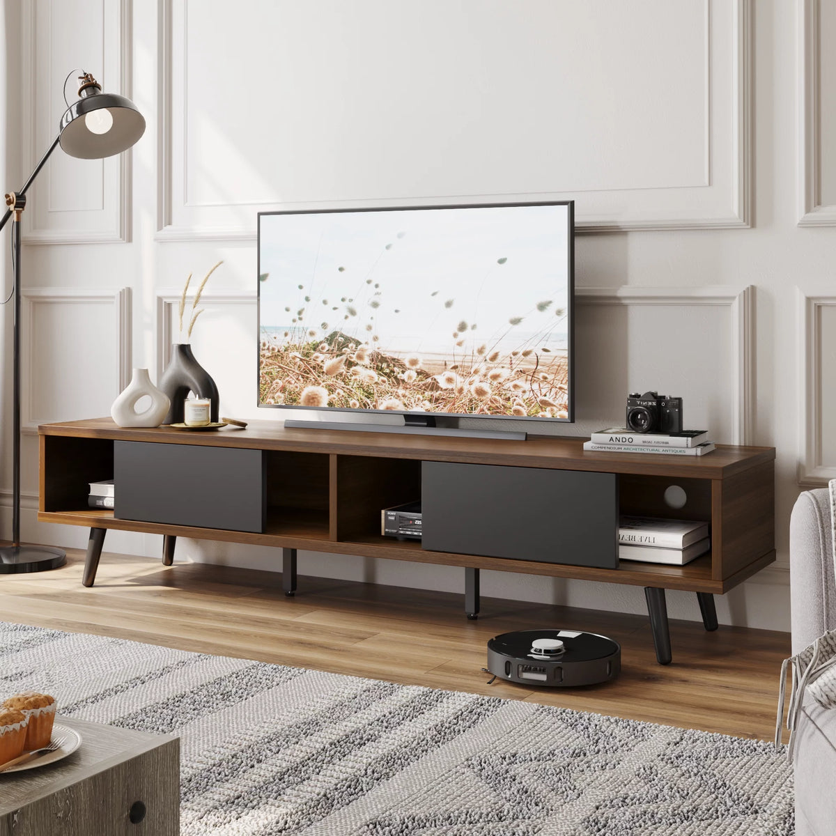 Mid Century Modern TV Stand with Storage G6379