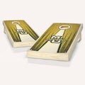 Stained Pyramid Cornhole Board Set 2x4 (24 inch x 48 inch) with Carry Case F896
