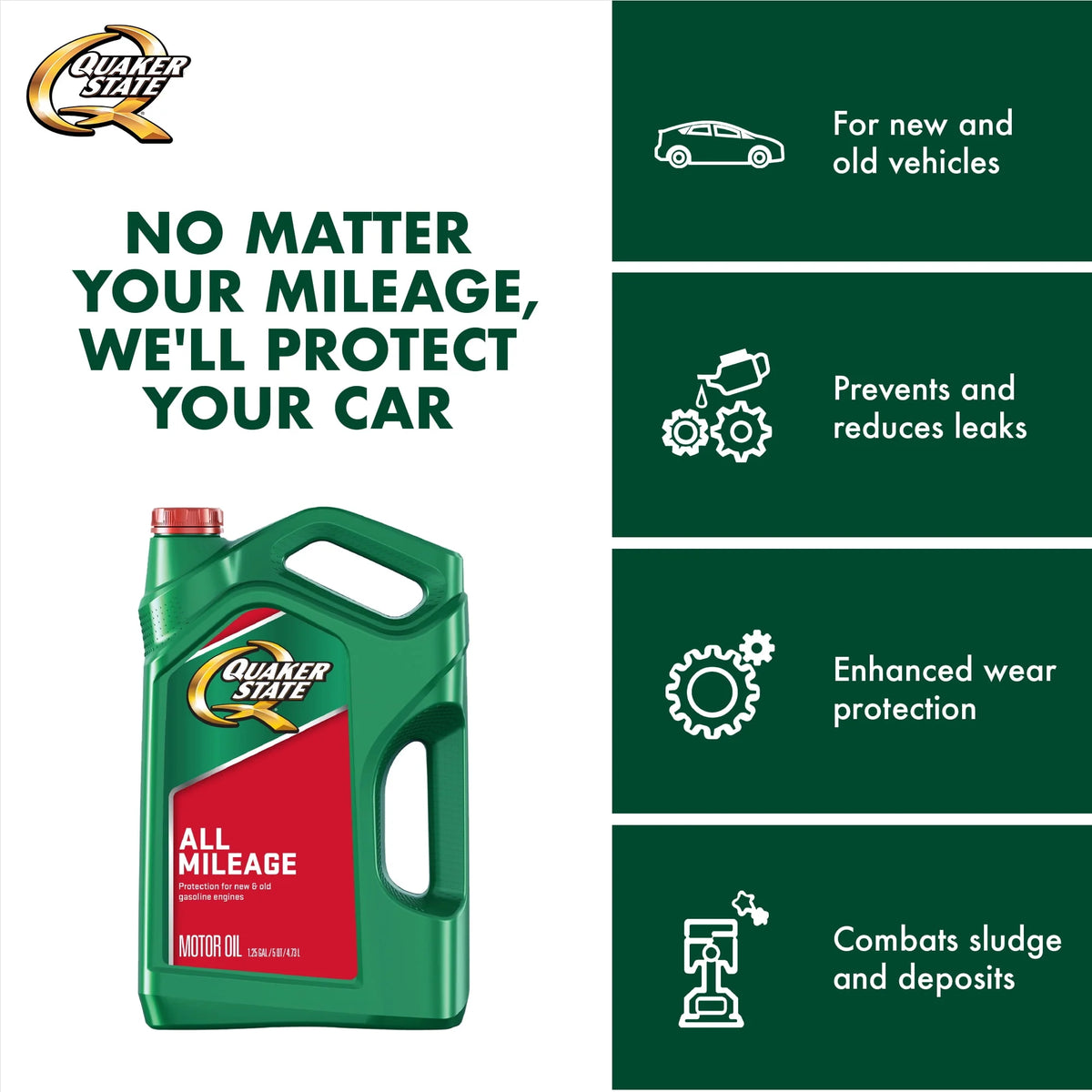 10W-30 Motor Oil, 1 Quart Y70235