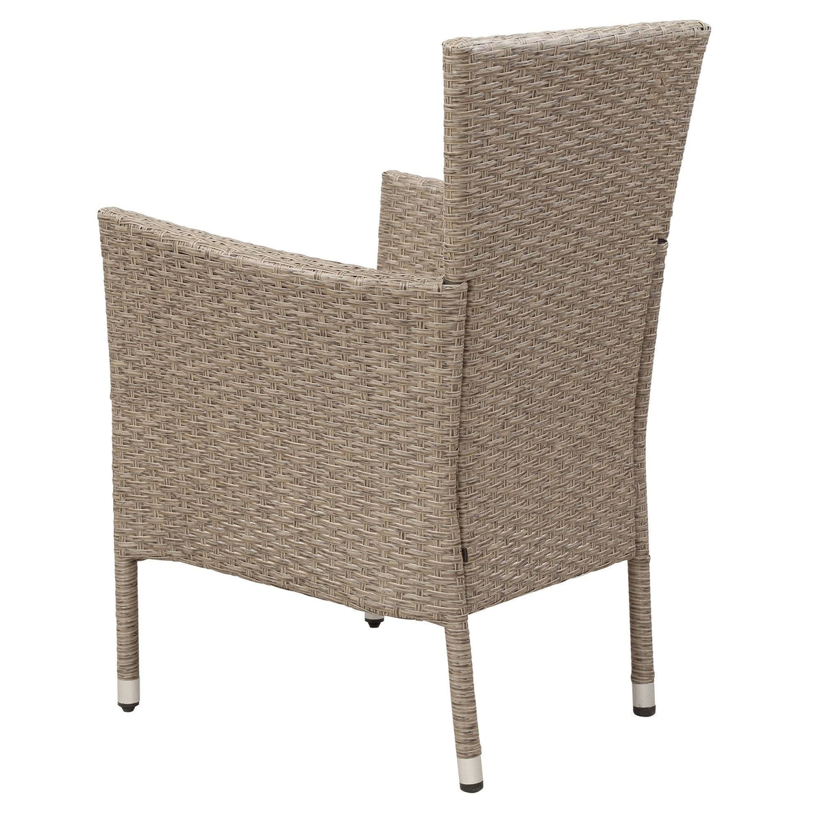 Beige-Brown 7 Piece Patio Wicker Dining Table Z939656