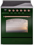 30 Induction Range with Electric Oven in Emerald Green Q16371