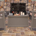 Dark Taupe Deck Storage Coffee Table Z1829