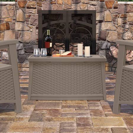 Dark Taupe Deck Storage Coffee Table Z1829