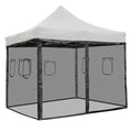 4 Pcs Pop Up 10 ft Canopy Tent Mesh Side Wall B835