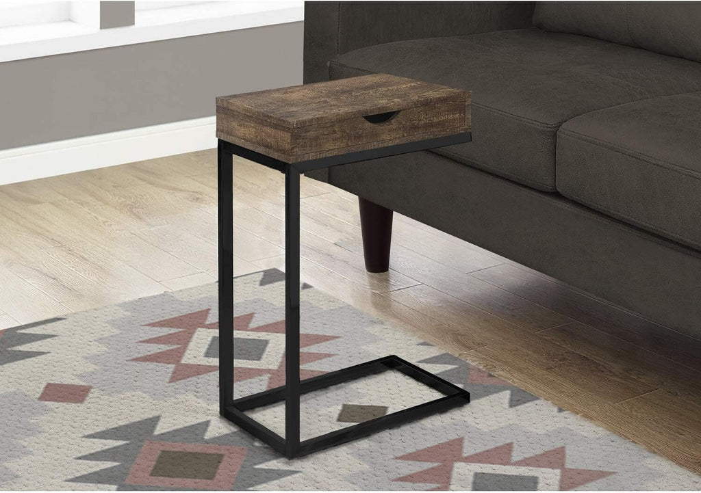 Brown Wood-Look Drawer Accent Table P60929