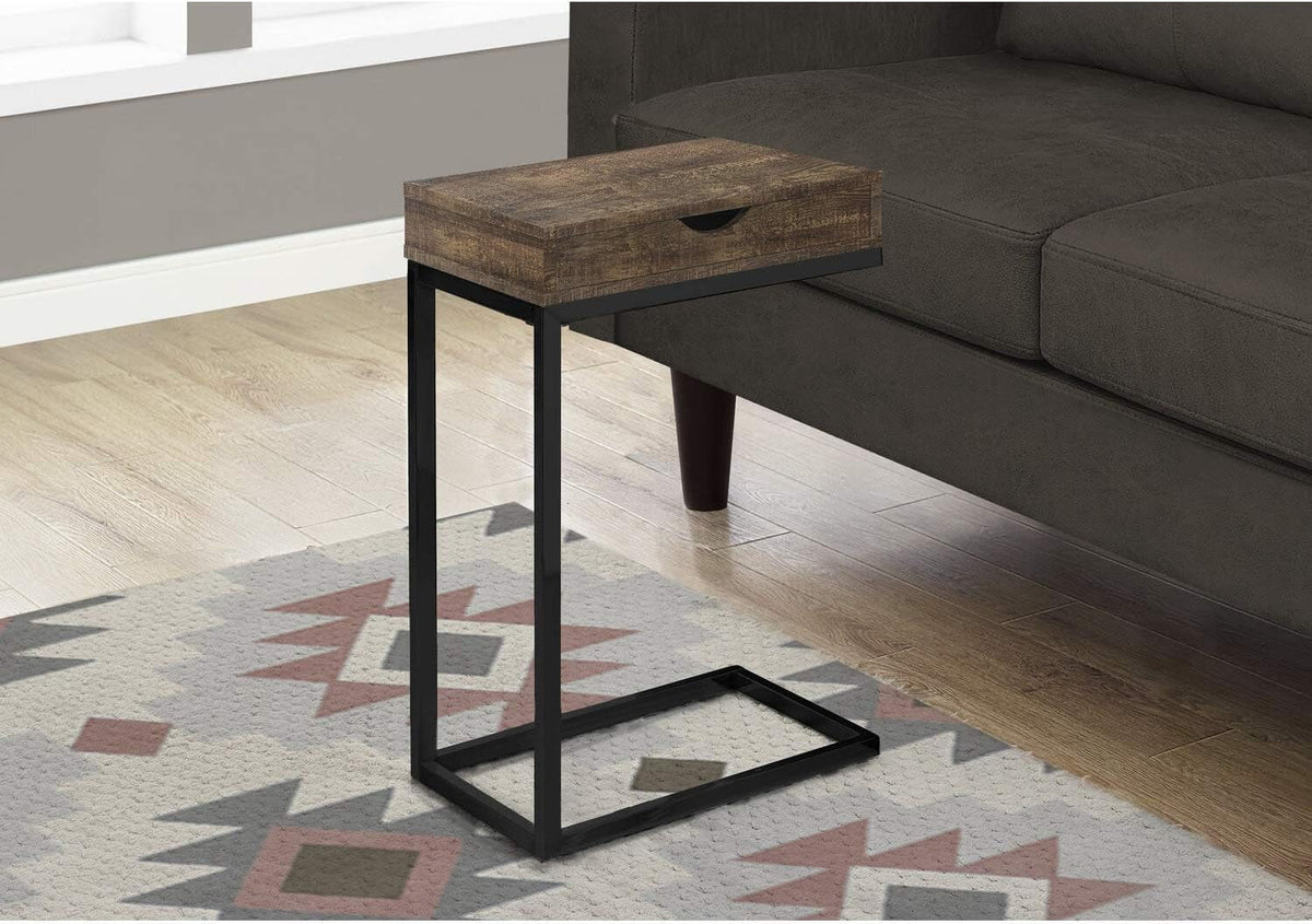 Brown Wood-Look Drawer Accent Table P60929