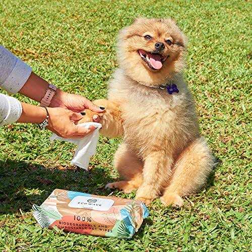 Biodegradable Compostable Dog & Cat Cleansing Wipes O937347