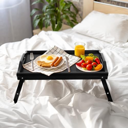 Bamboo Breakfast Bed Tray with Folding Legs M356140