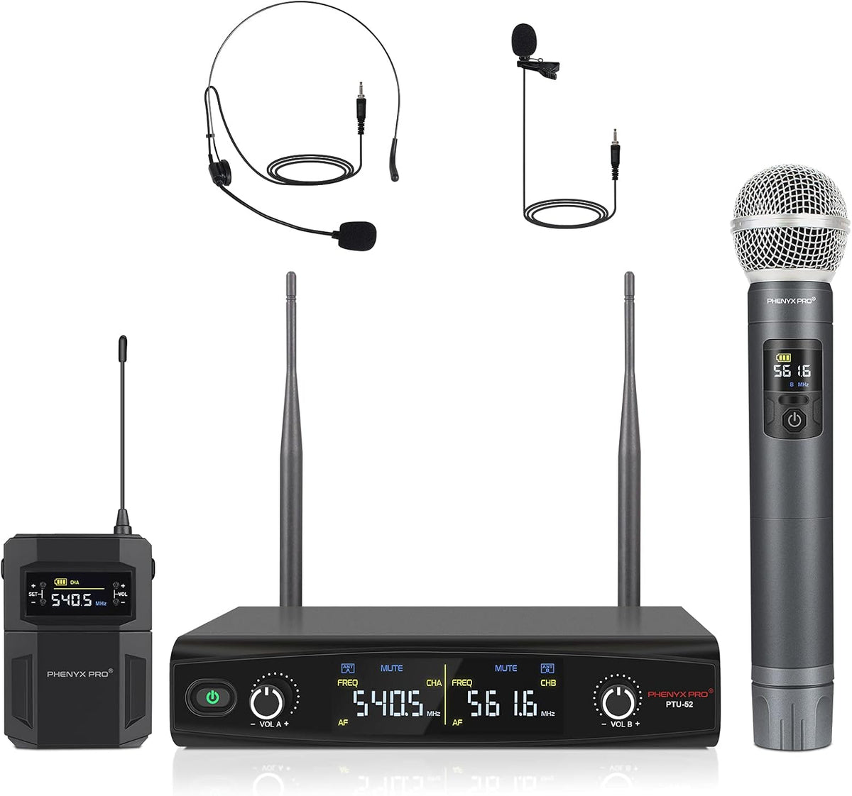 UHF Wireless Microphone System with Case T5833