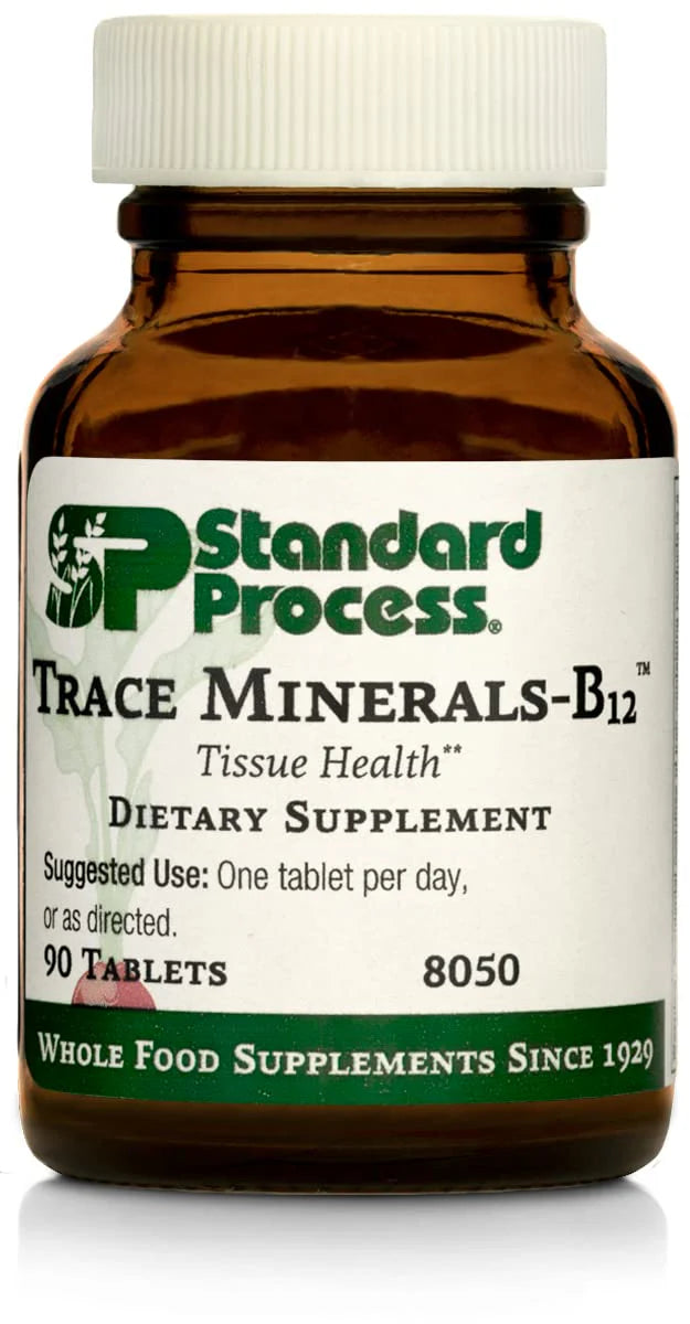 Trace Minerals-B12 with Manganese, Kelp, Iodine, Copper, Vitamin B12, Zinc, and Iron 90 Tablets X569028