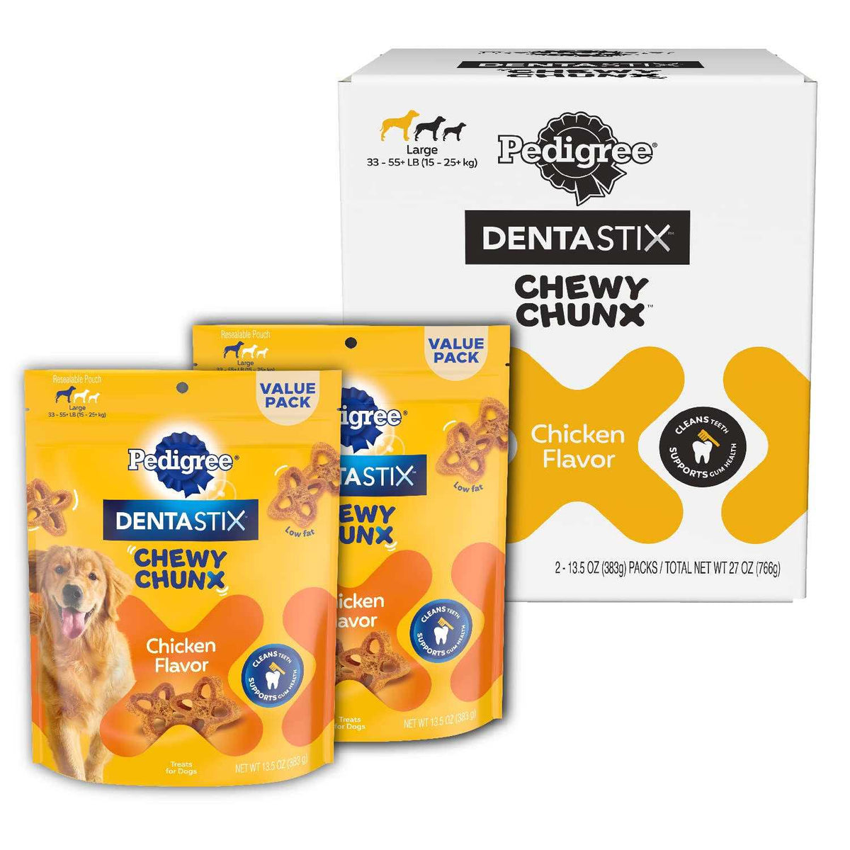 Chicken Flavour Chewy Chunx 68g R7432
