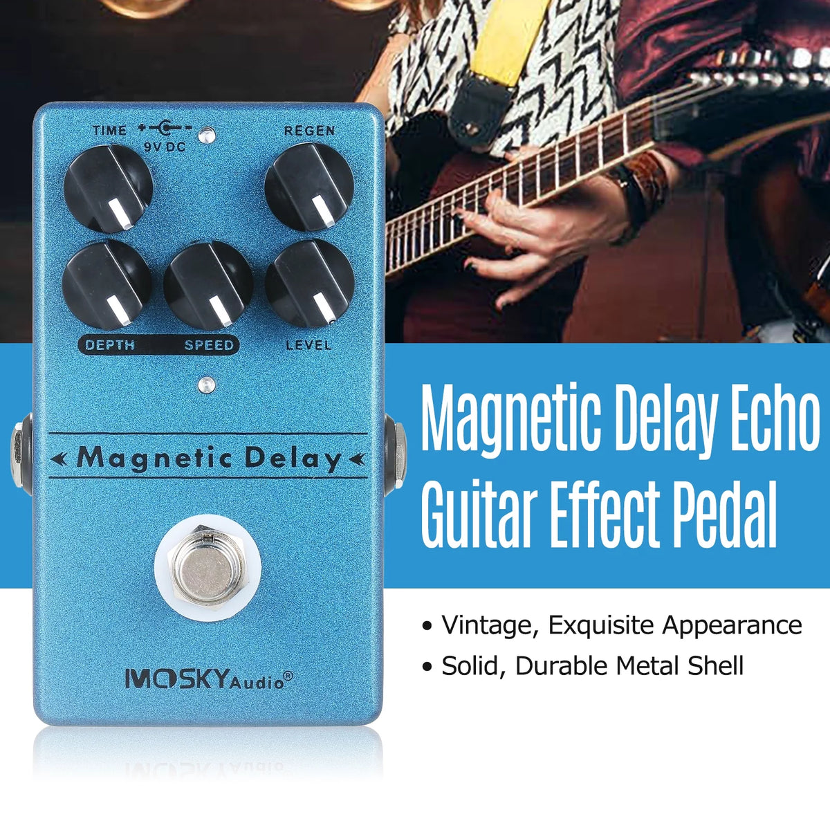Guitar Effects Pedal with Delay Echo Effect S7905