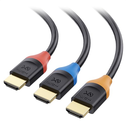 3-Pack High Speed HDMI Cable 15 ft with 4K @60Hz, 2K @144Hz, FreeSync, G-SYNC and HDR Support Q49541