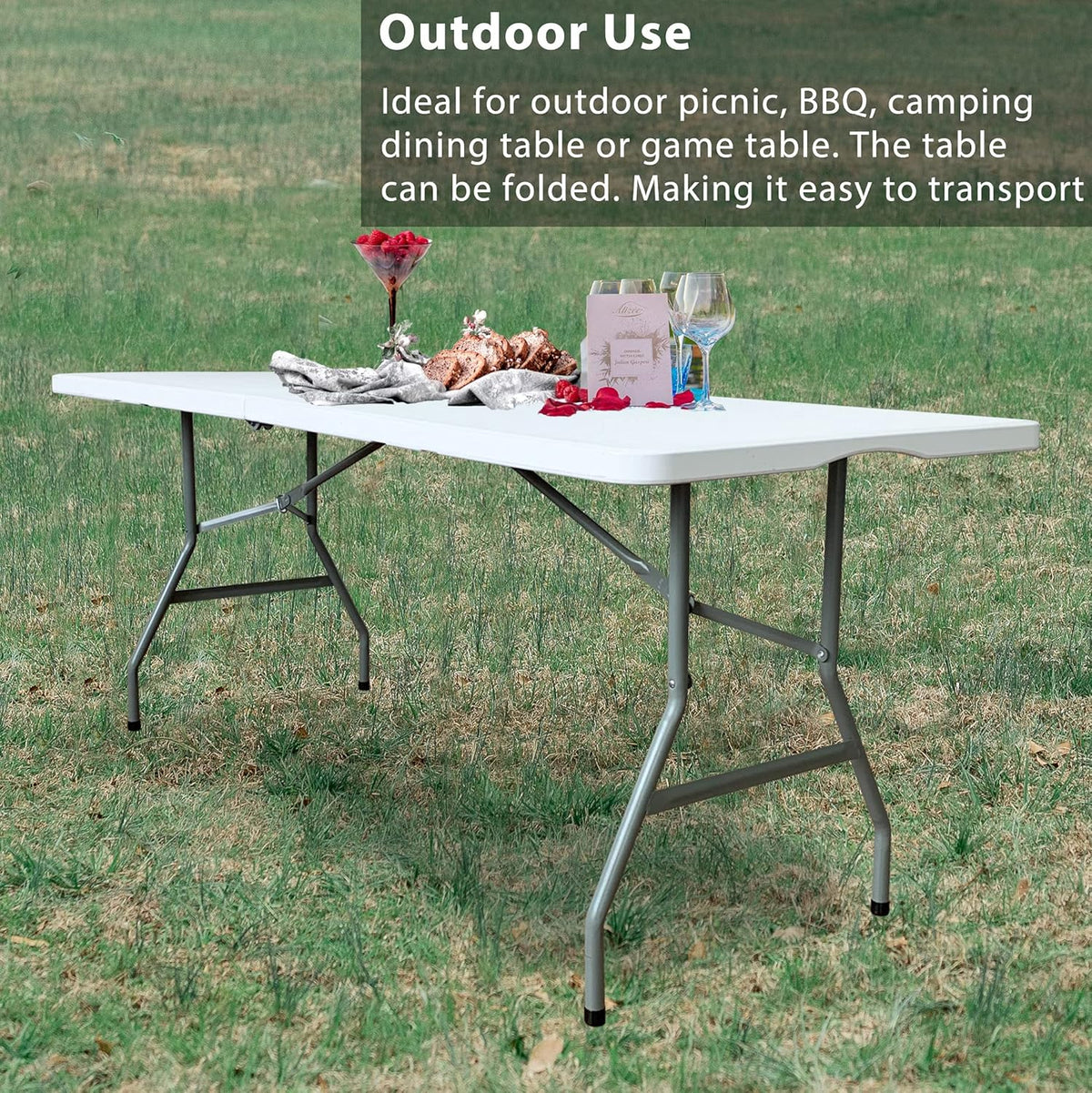 6 Foot Folding Plastic Utility Table M439