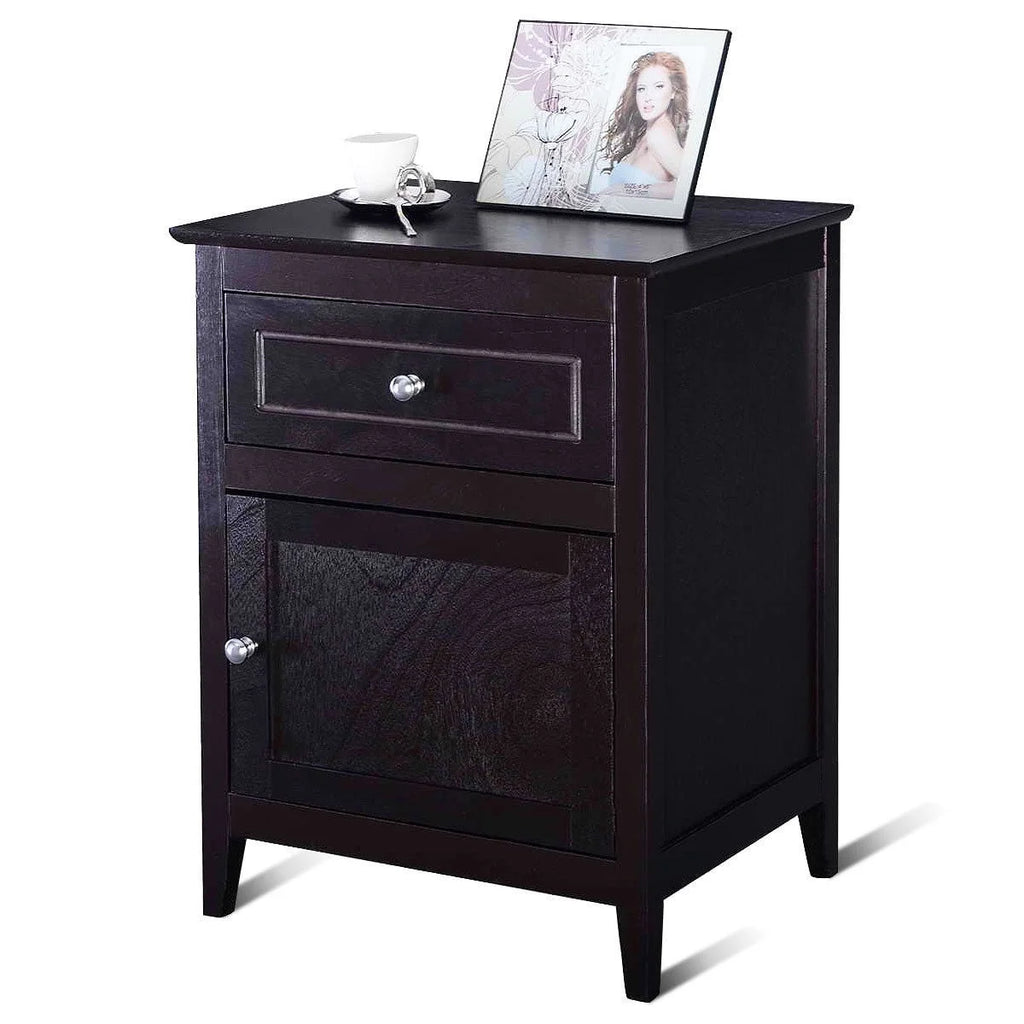 Natural Nightstand with Drawer U9494