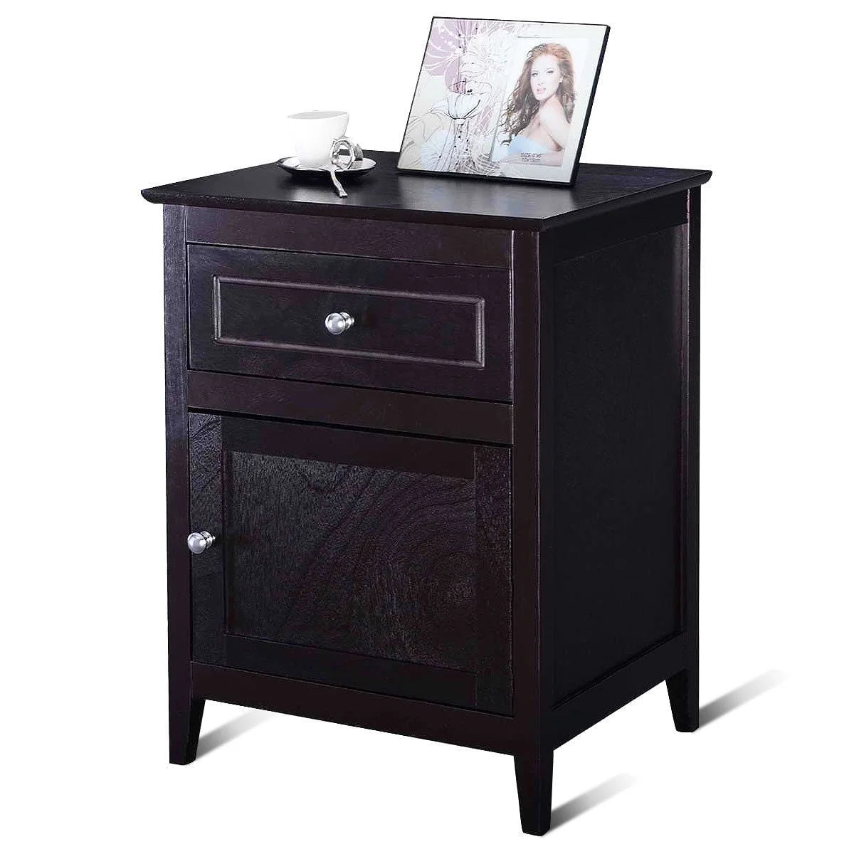 Natural Nightstand with Drawer U9494