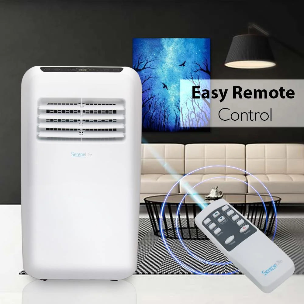 8,000 BTU Portable Air Conditioner with Dehumidifier and Fan Modes Y5302