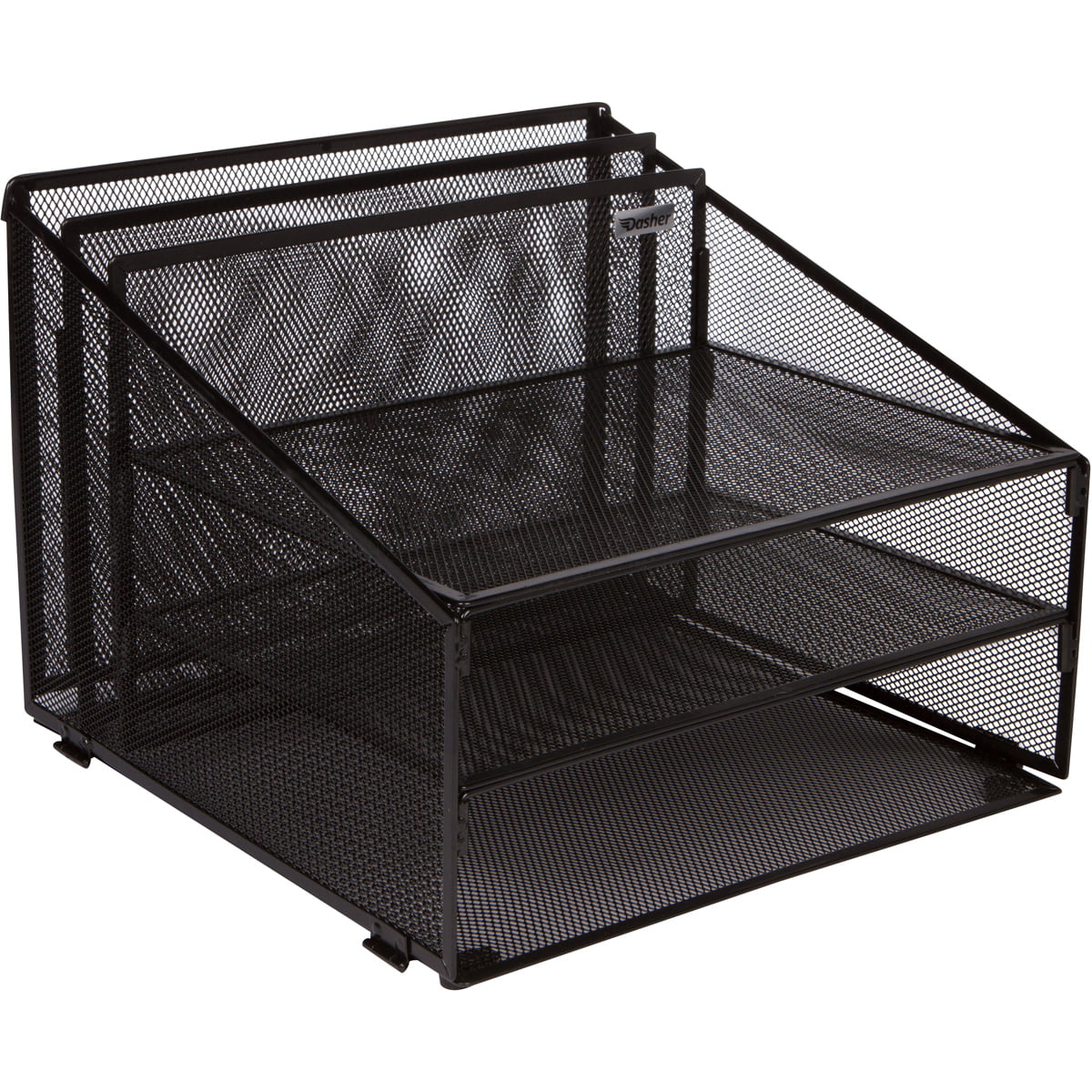 Metal Mesh Office Desk Organizer with 3 Paper Trays L7350
