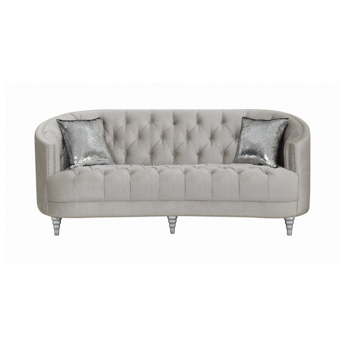 Grey Tufted Sofa R758