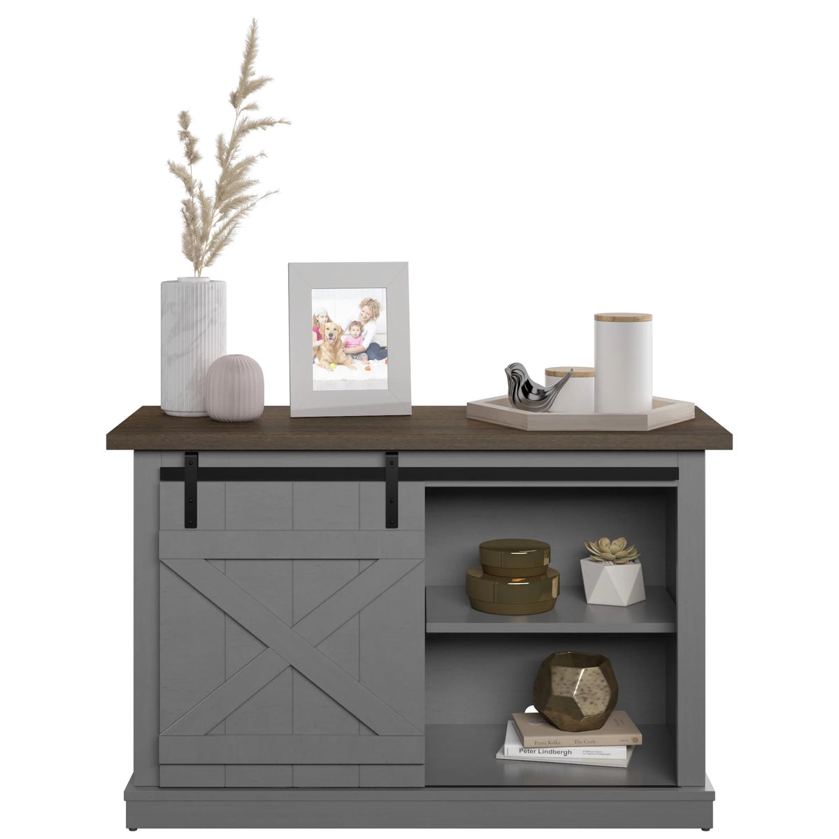 White Farmhouse TV Stand C541