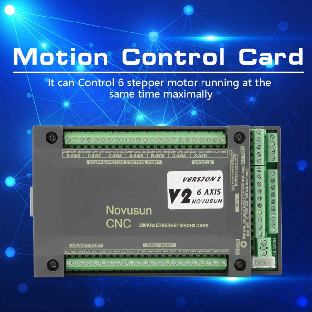 6 Axis MACH3 Stepper Motor Driver Control Module D740