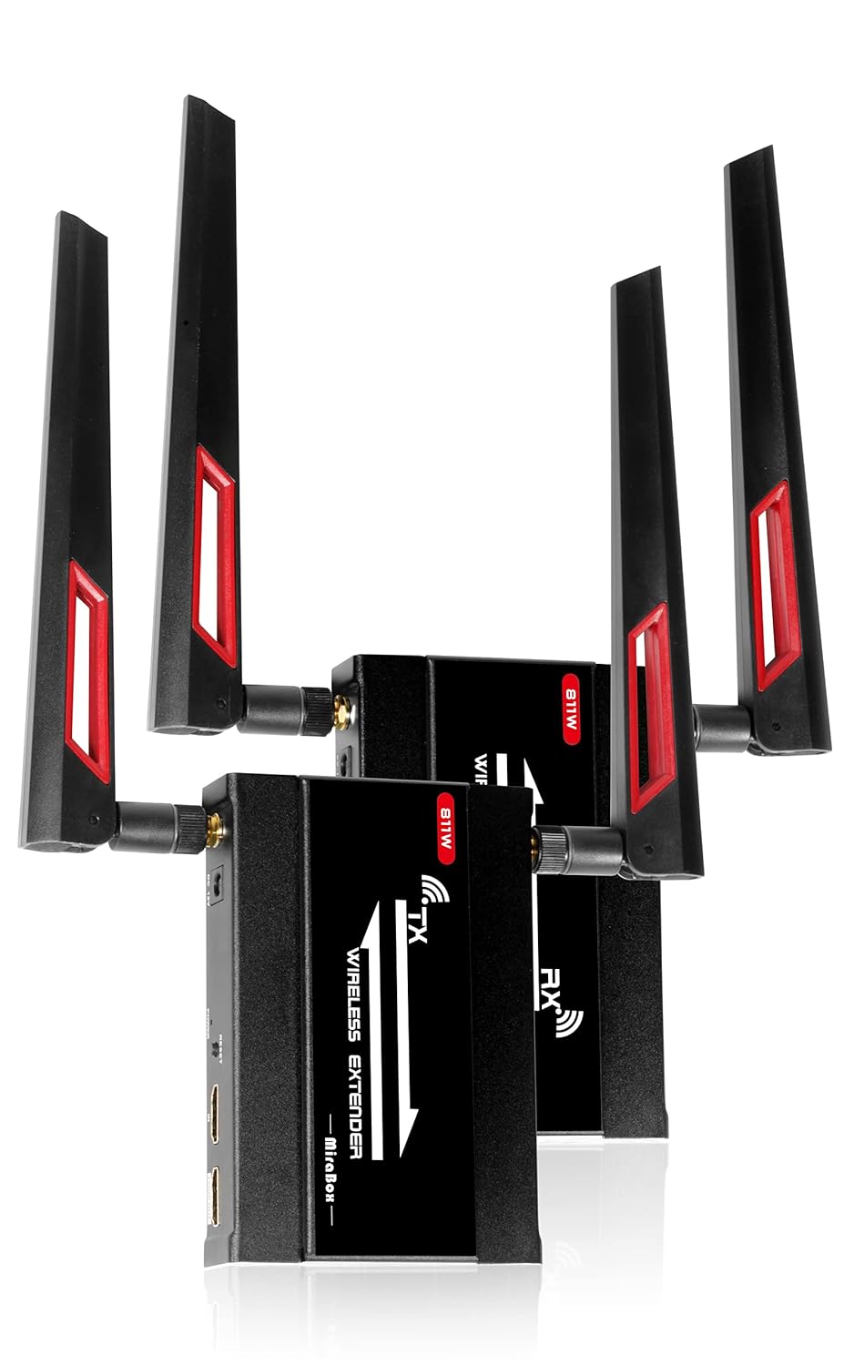 HDMI USB KVM Extender, 80m 1080P@60Hz Over Rj45 Cat5 Cat5e Cat6 Cat6e, USB2.0 * 2, Transmitter and Receiver X818359