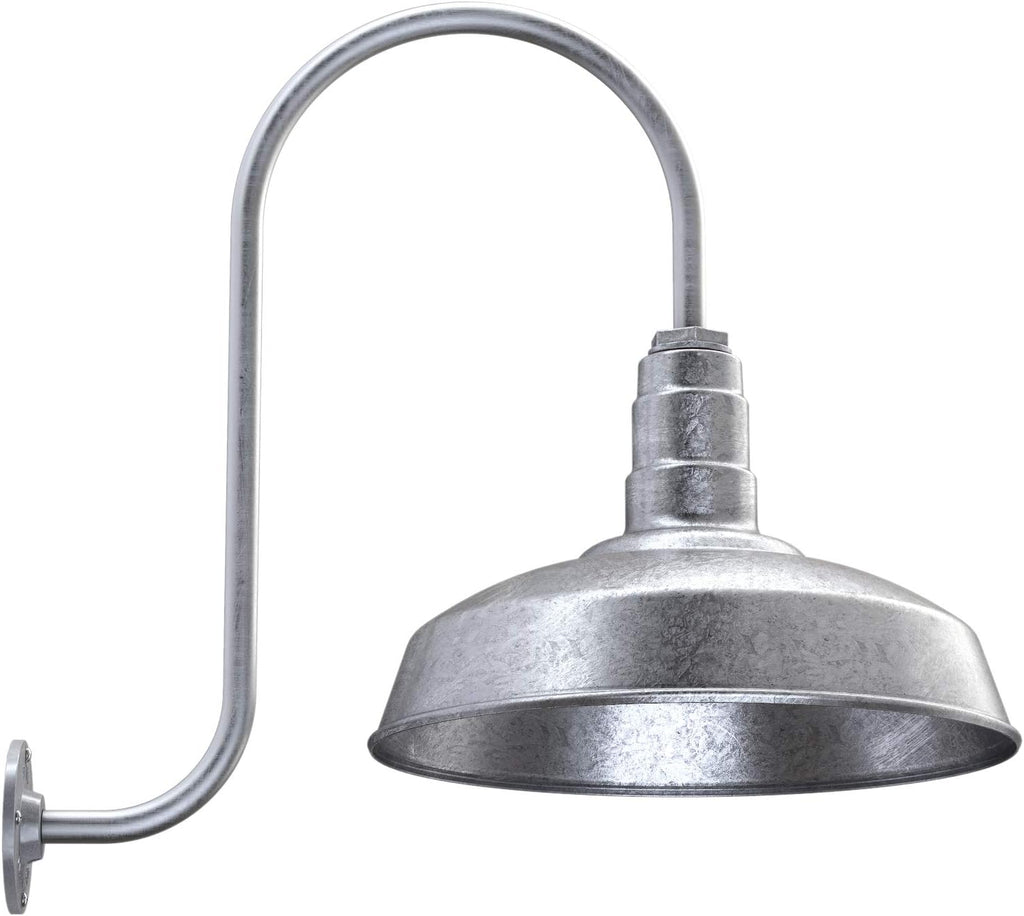 Gooseneck Barn Light 23 Gooseneck Matte Black U29999