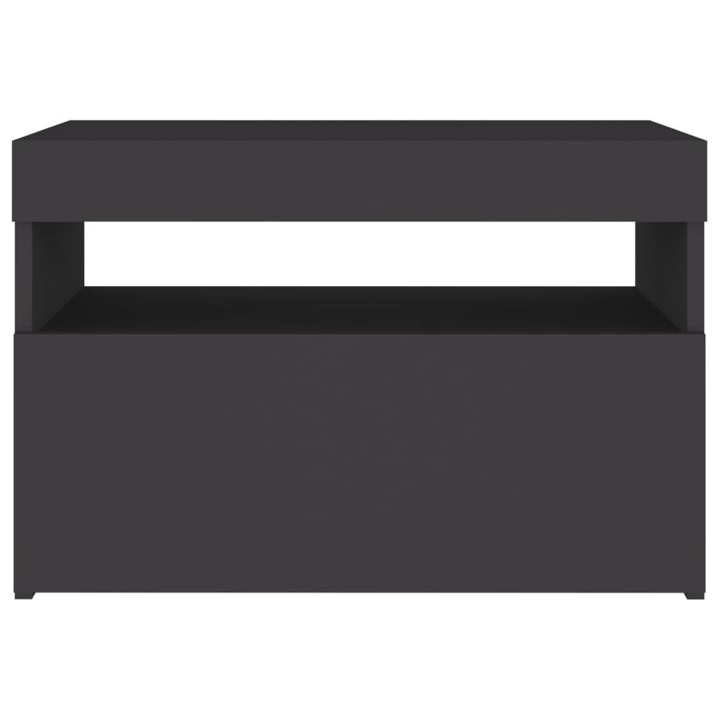 Gray TV Cabinet with LED Lights O1147