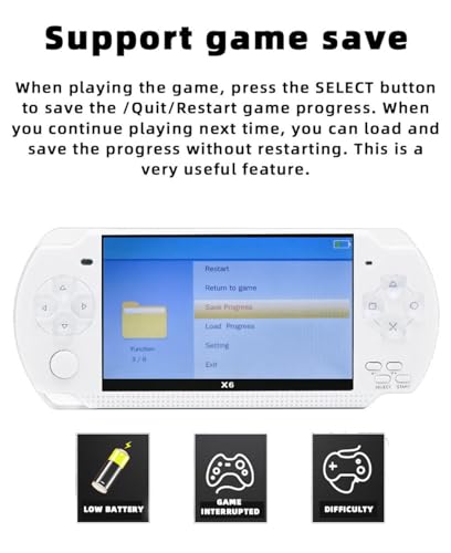 4.3 inch 8GB 2000 Games Handheld Game Console B95485